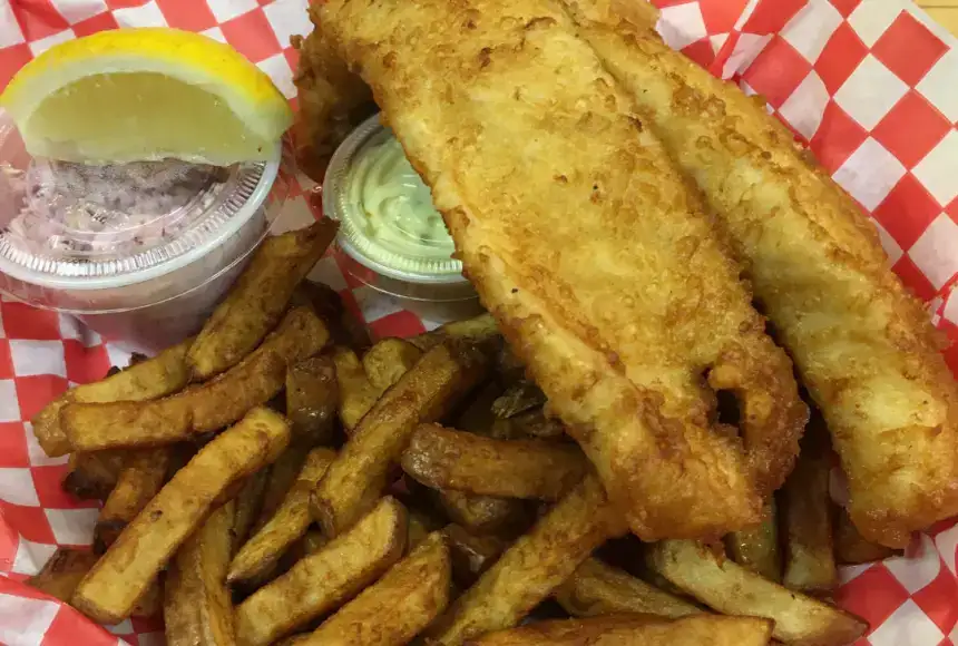 Photo showing Out Of The Blue Fish & Seafood Market Fish & Chips